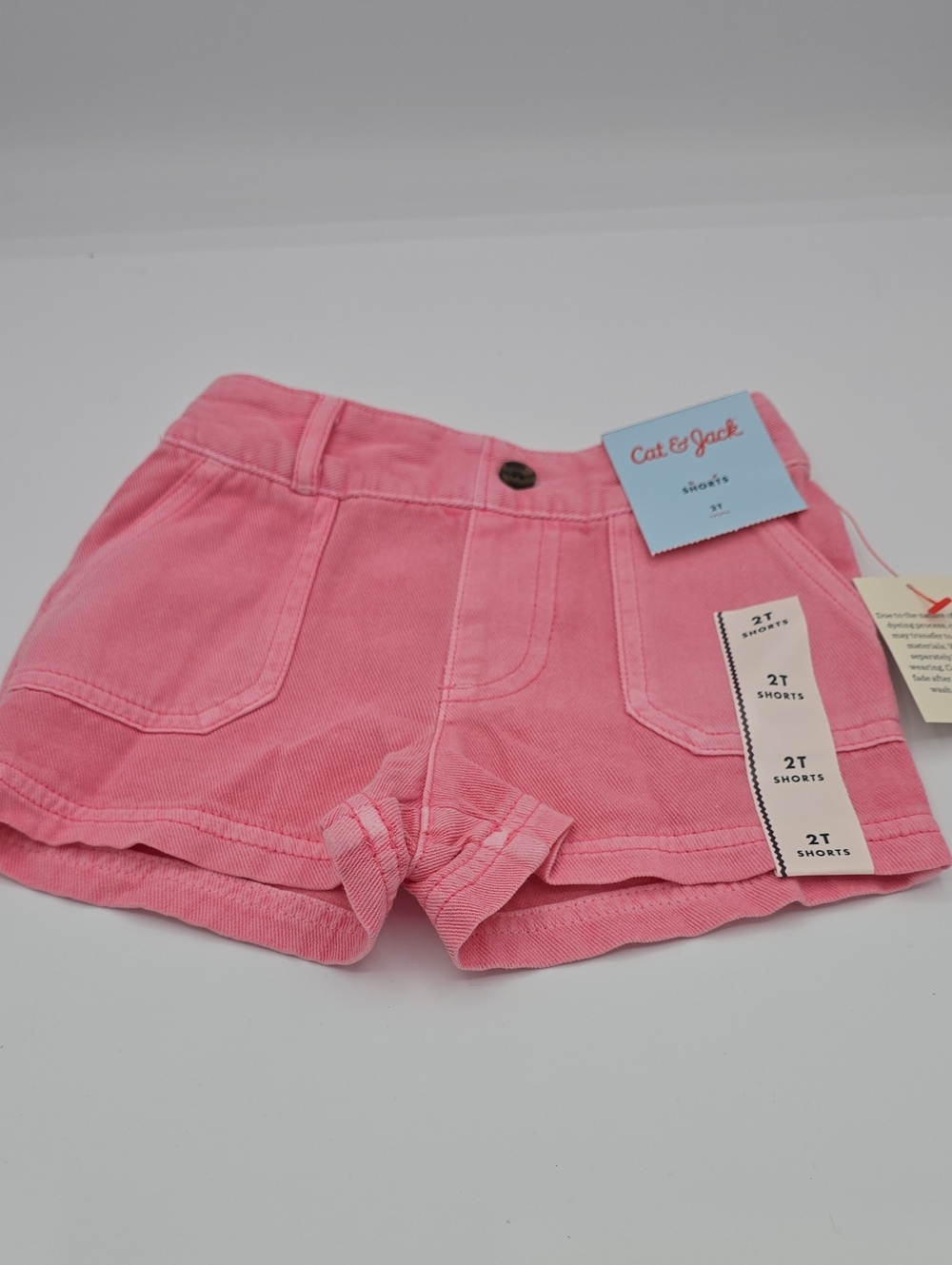 Cat & Jack Toddler Girls Pink Cotton Blend Shorts